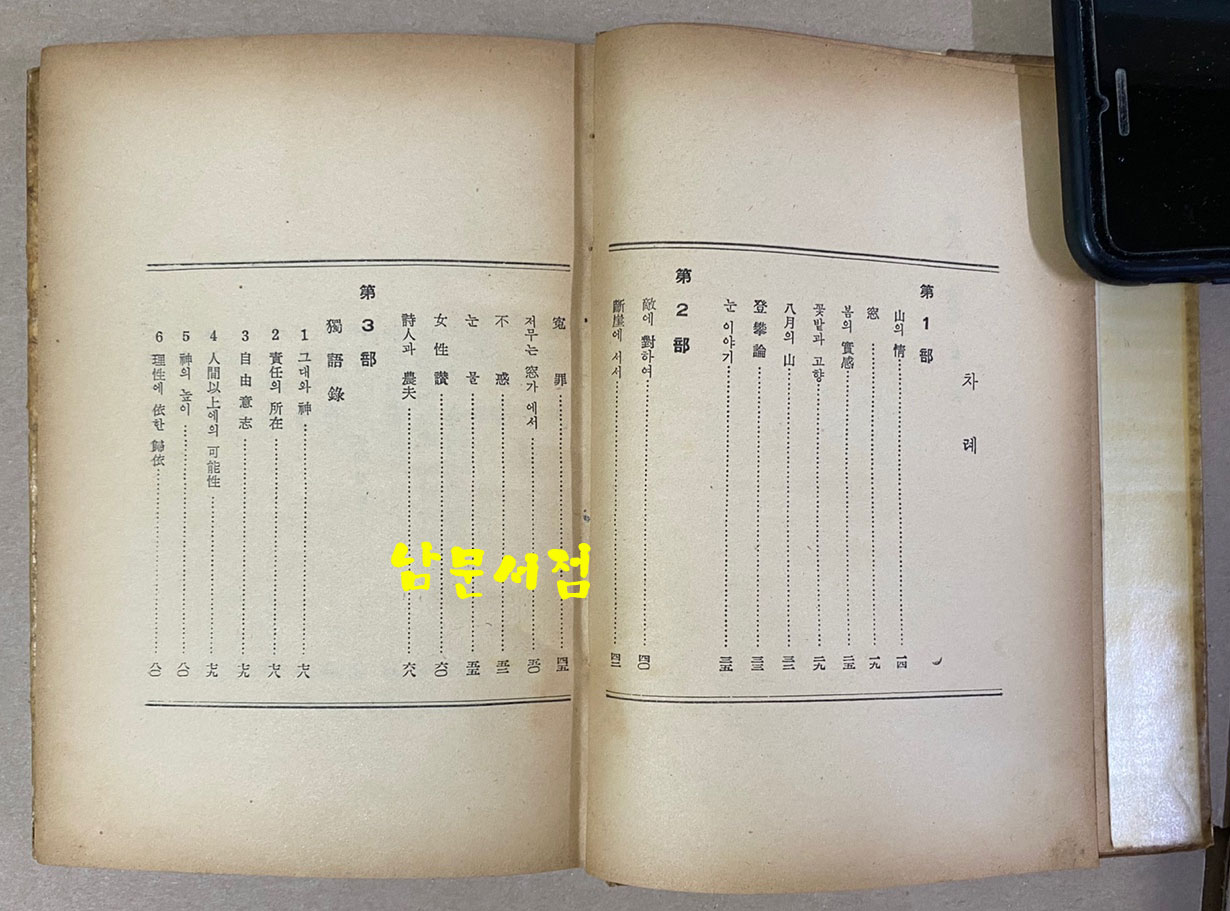 朴斗鎭 隨感集 詩人의故鄕 박두진 수감집 시인의고향 1958년 초간본