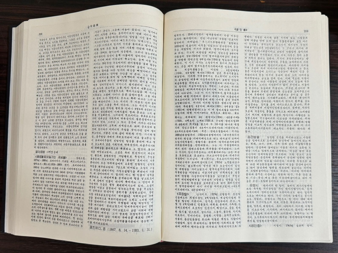 문학예술사전 상.중.하 전3권 완질 1988~1993년 북한과학백과사전종합출판사판 영인본