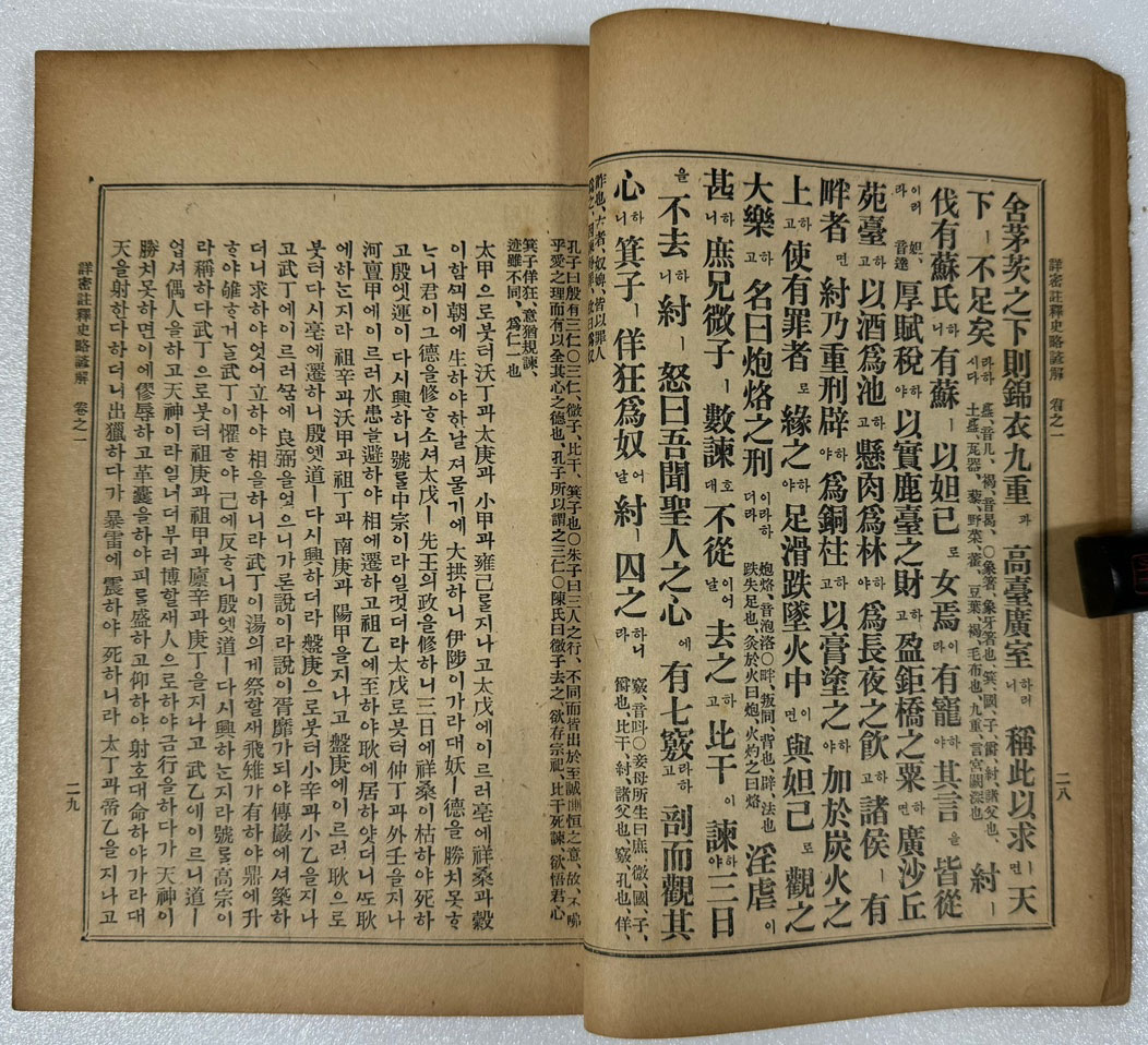 상밀주석 사략언해 권1 / 지송욱 / 신구서림 박문서관 / 1922년 5판 / 158페이지