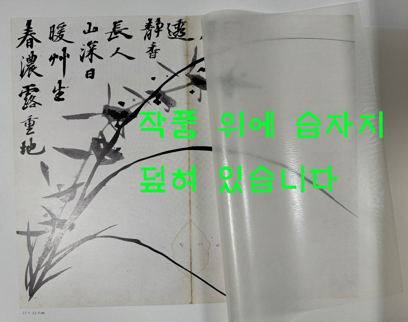 秋史名品帖 추사명품첩 전2권 완질 / 간송미술관 / 1976년 초판 / 작품 하나하나 습자지가 덮혀 있습니다.