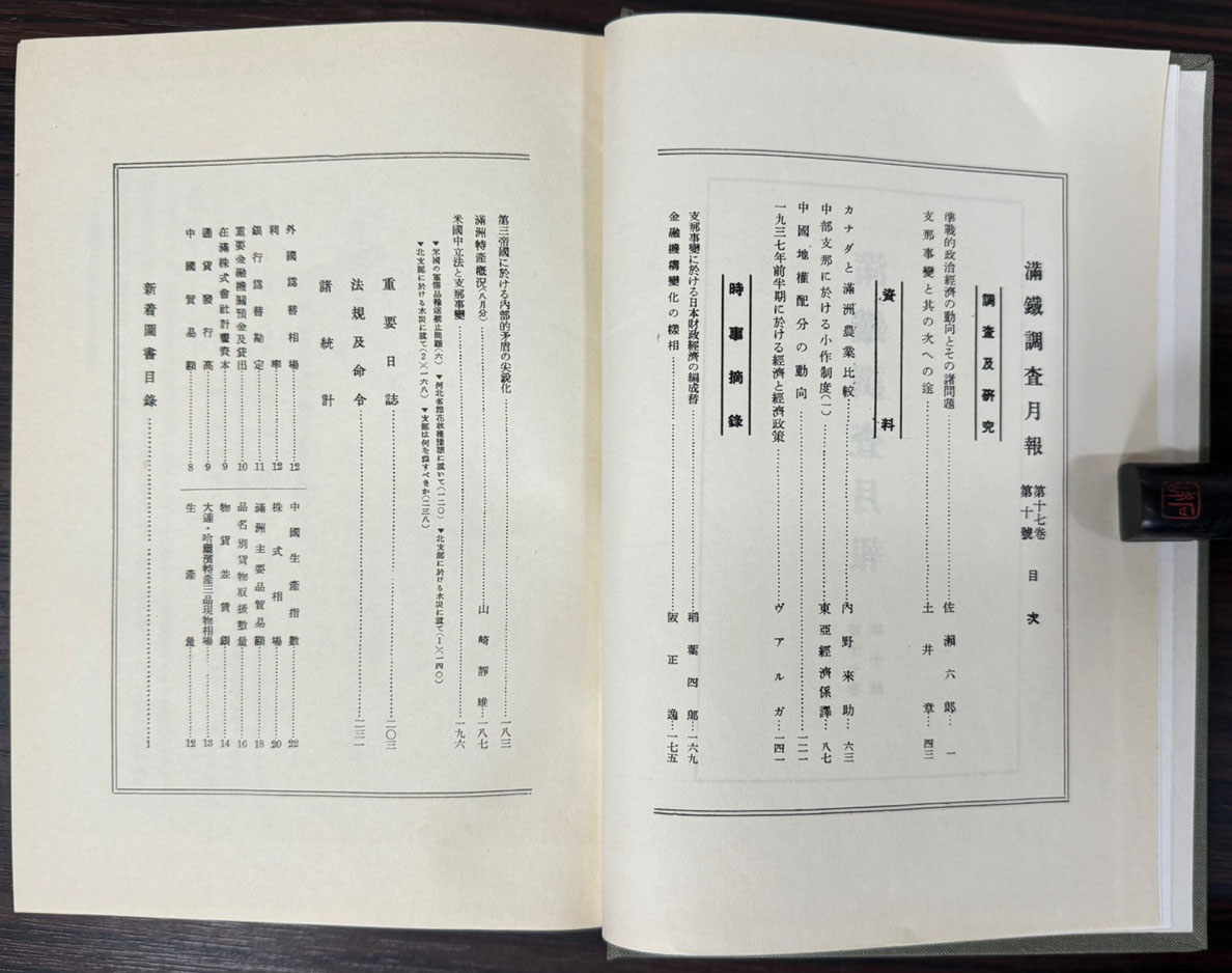 만철조사월보 3차분 전24권 완질 - 1937년10월부터 1944년 2월까지 영인본 / 1988년 고려서림 영인