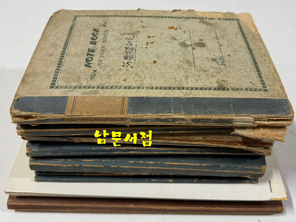 공초 오상순 선생의 제자 심하벽시인 친필원고 제7시집 가로등, 제9시집 명정세시, 편지2장, 현대시론강술, 하벽문학연구집 6권, 건문회회의록 1책