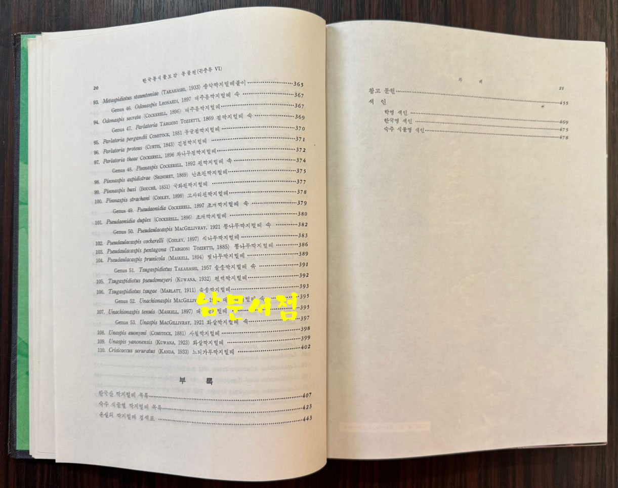 한국동식물도감 제22권 동물편 - 곤충류 6 / 문교부 / 1978년 초판 / 481페이지
