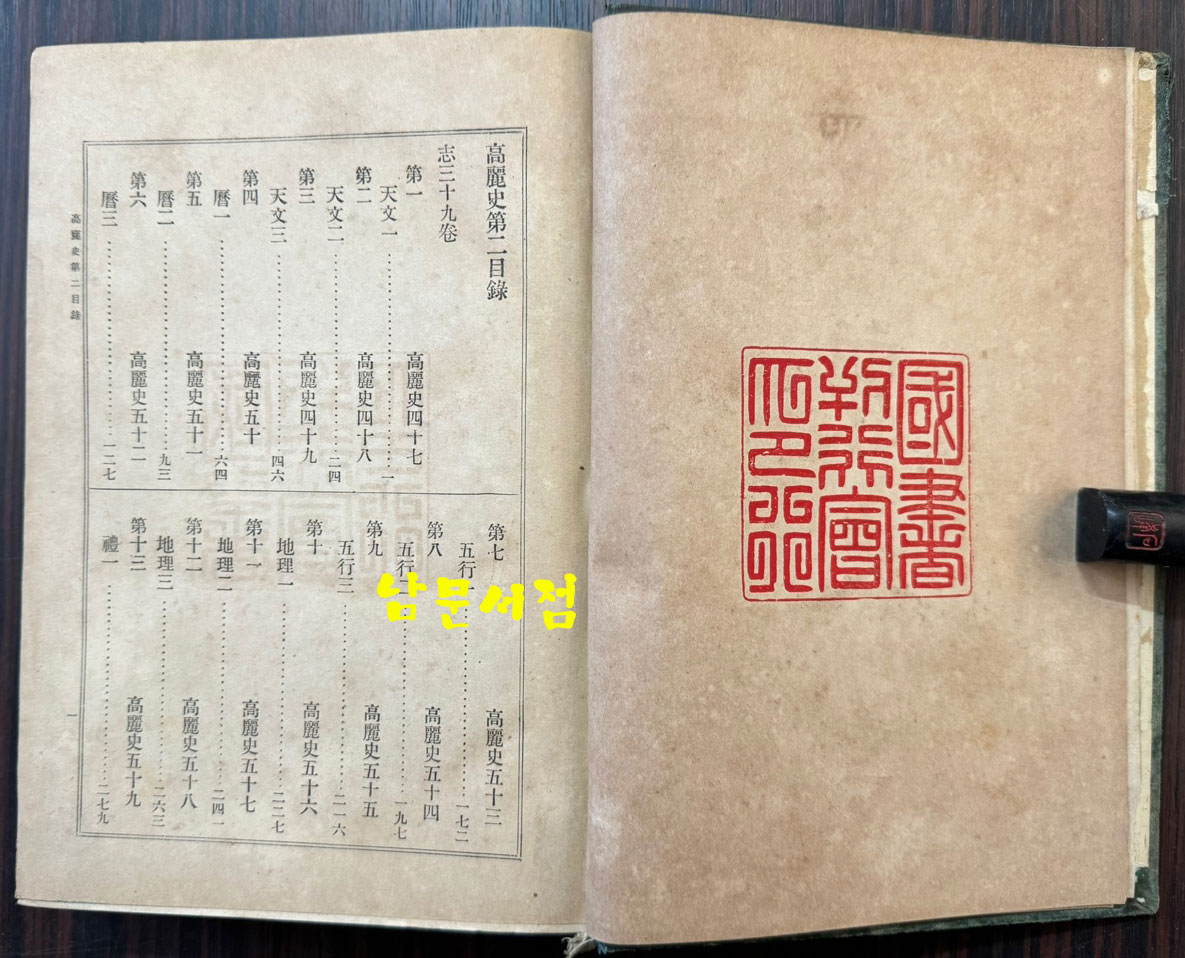 高麗史 고려사 1.2.3 전3권 완질 세트 1권.3권 표지낙장 / 국서간행회 / 1908-09년 초판 / 2211페이지