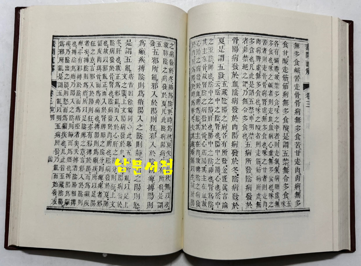 황제소문직해 권지1~권지8까지 전2책 완질 영인본